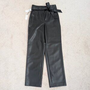 NWT Aritzia Babaton Vegan Leather Belted Pant